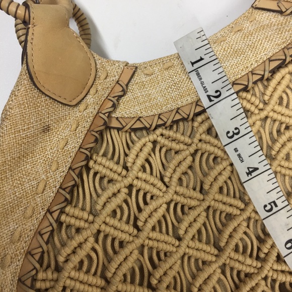 Cole Haan Woven Beige Canvas purse - Picture 15 of 15